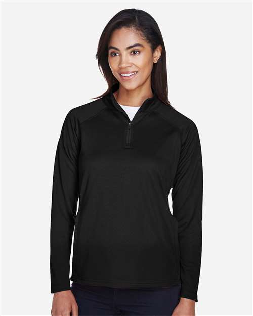Devon & Jones Women's Stretch Tech-Shell® Compass Quarter-Zip Pullover thumbnail 2