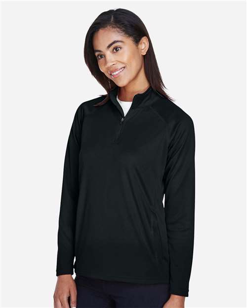 Devon & Jones Women's Stretch Tech-Shell® Compass Quarter-Zip Pullover thumbnail 6