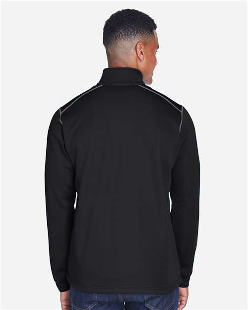 Devon & Jones Men's Newbury Colorblock Mélange Fleece Full-Zip jacket thumbnail 5