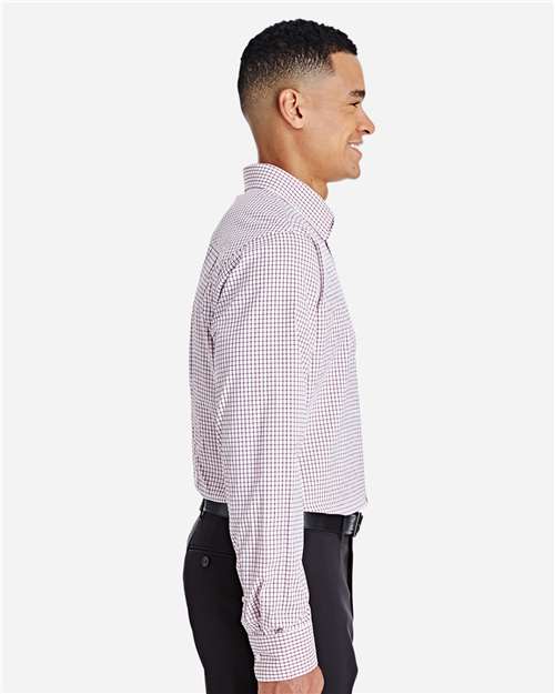 Devon & Jones Men's CrownLux Performance® Micro Windowpane Woven Dress Shirt thumbnail 5