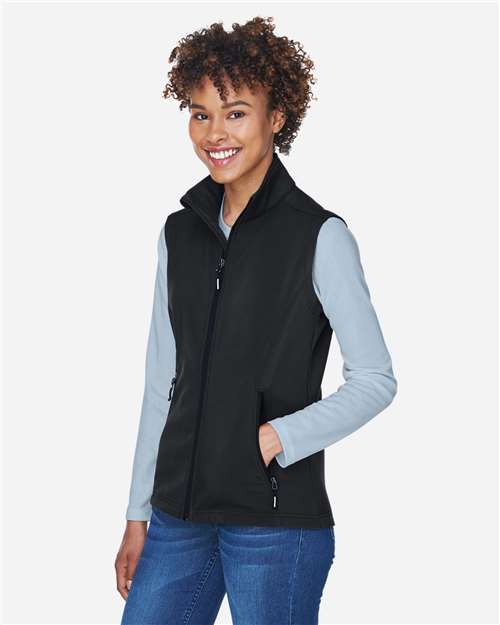 CORE365 Women's Cruise Two-Layer Fleece Bonded Soft Shell Vest thumbnail 6