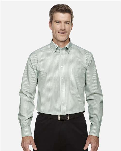 Devon & Jones Men's Crown Collection® Banker Stripe Woven Dress Shirt thumbnail 2