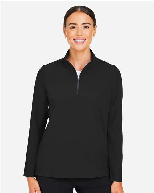 Devon & Jones Women's CrownLux Performance® Windsor Welded Quarter-Zip Pullover thumbnail 2