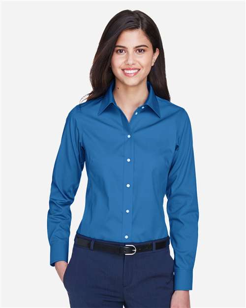 Devon & Jones Women's Crown Collection® Oxford Woven Dress Shirt thumbnail 2