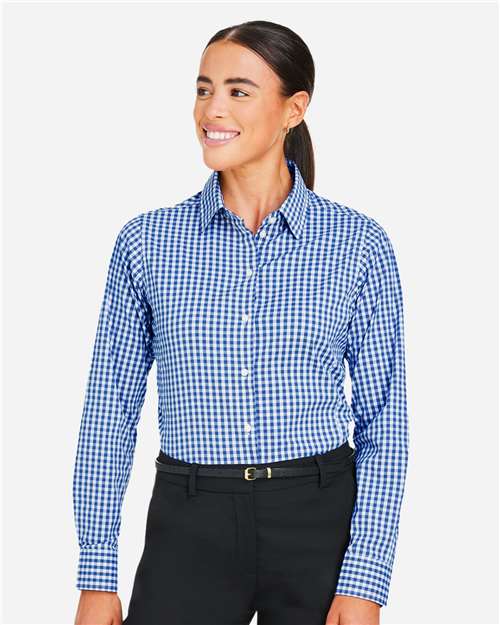 Devon & Jones Women's CrownLux Performance® Gingham Dress Shirt thumbnail 2