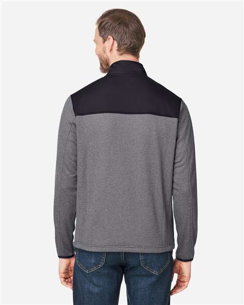 CORE365 Men's Venture Heathered Stripe Hybrid Jacket thumbnail 5