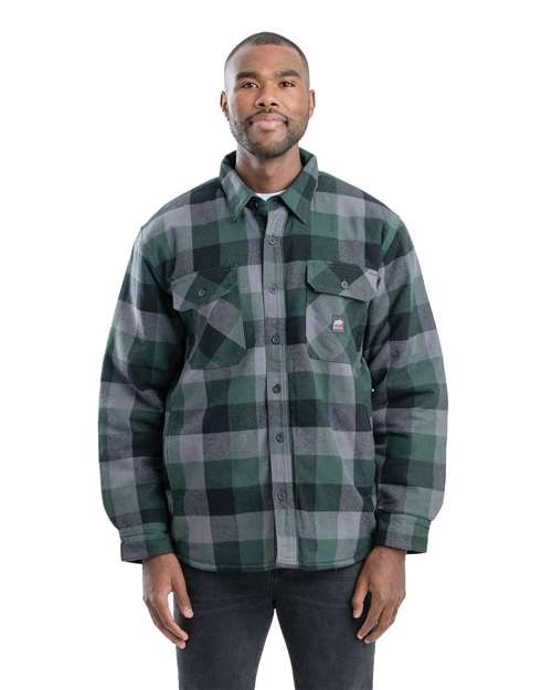 Berne Apparel Men's Tall Timber Flannel Shirt Jacket thumbnail 2