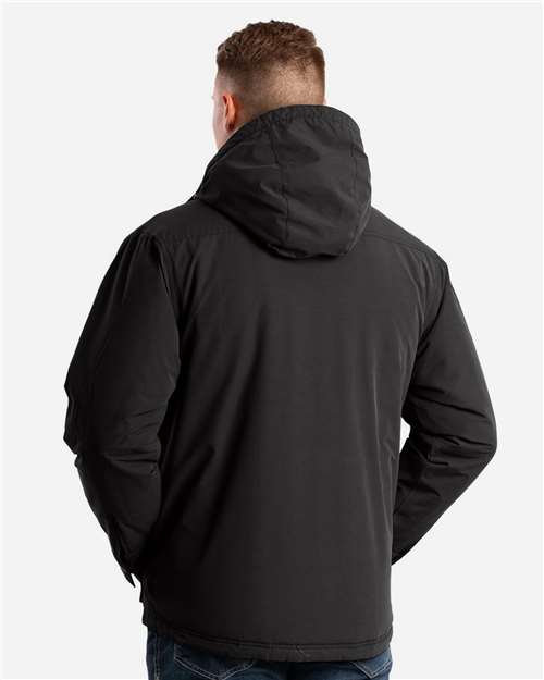 Berne Apparel Men's Highland Quilt-Lined Micro-Duck Hooded Jacket thumbnail 3