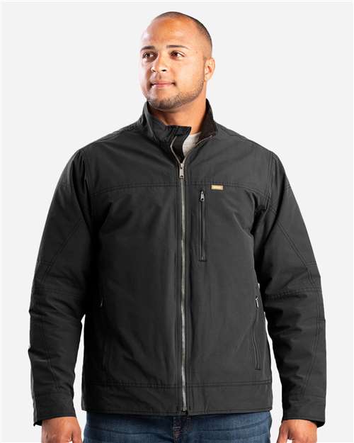 Berne Apparel Men's Highland Quilt-Lined Micro-Duck Jacket thumbnail 2