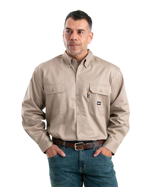Berne Apparel Men's Flame-Resistant Button-Down Work Shirt thumbnail 4