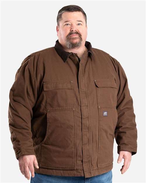 Berne Apparel Men's Tall Highland Washed Chore Coat thumbnail 2