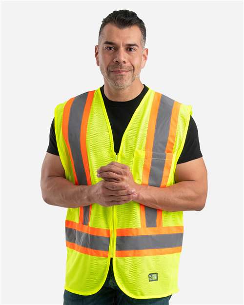 Berne Apparel Men's Hi-Vis Class 2 Multi-Color Vest thumbnail 6