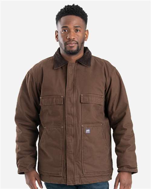 Berne Apparel Men's Highland Washed Chore Jacket thumbnail 2