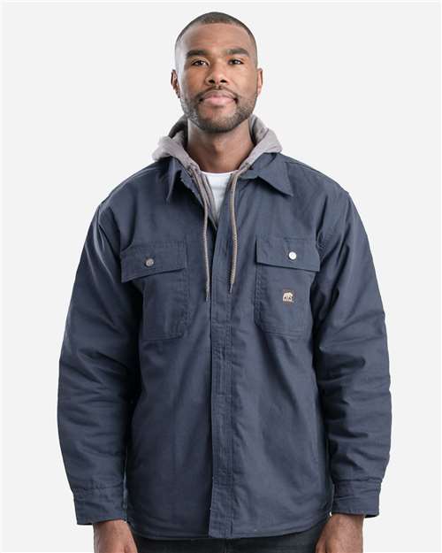 Berne Apparel Men's Throttle Hooded Shirt Jacket thumbnail 2