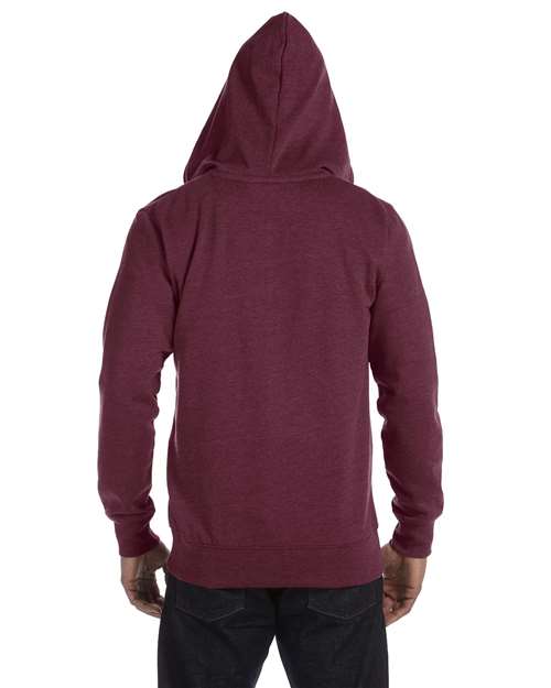 econscious Unisex Heathered Full-Zip Hooded Sweatshirt thumbnail 3