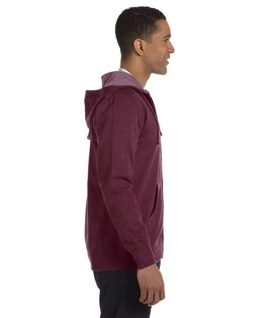 econscious Unisex Heathered Full-Zip Hooded Sweatshirt thumbnail 4