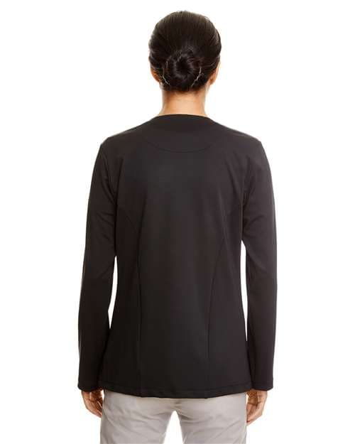 Devon & Jones Women's Perfect Fit™ Draped Open Cardigan Blazer thumbnail 3