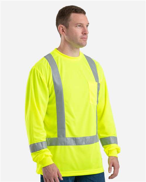 Berne Apparel Men's Tall Hi-Vis Class 3 Performance T-Shirt thumbnail 5