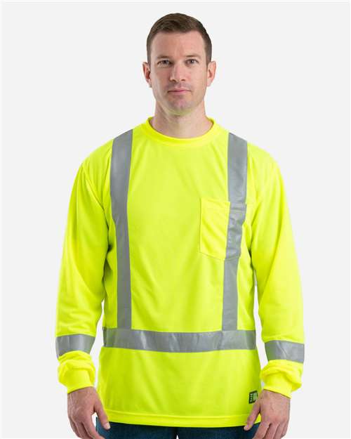 Berne Apparel Men's Hi-Vis Class 3 Performance Pocket T-Shirt thumbnail 2
