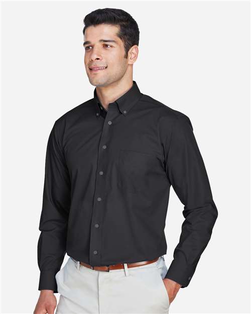 Devon & Jones Men's Tall Crown Collection® Broadcloth Woven Dress Shirt thumbnail 6