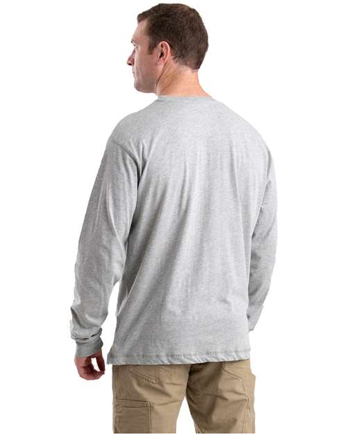 Berne Apparel Men's Tall Performance Long Sleeve Pocket T-Shirt (BSM40T) thumbnail 3