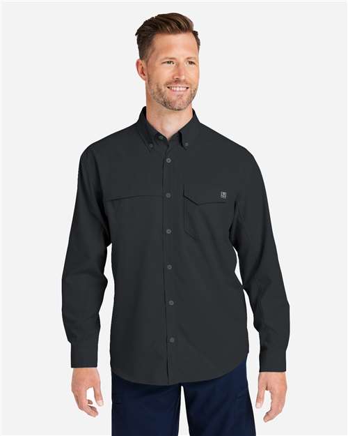 HUK Men's Tide Point Pocket Fishing Shirt thumbnail 2