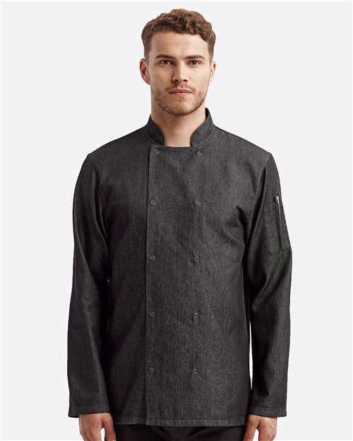 Artisan Collection by Reprime Unisex Denim Chef's Jacket thumbnail 2
