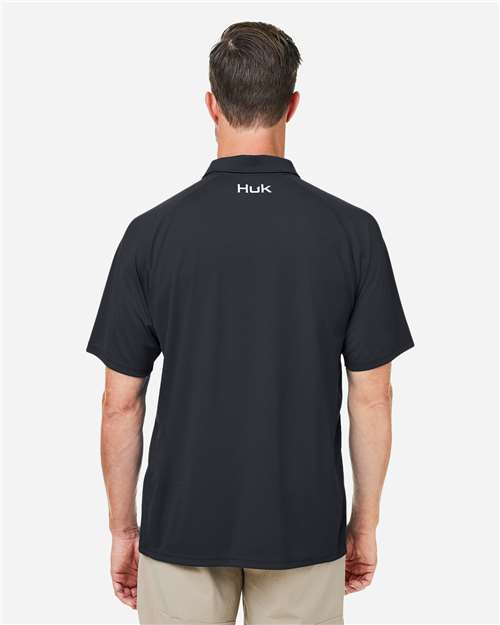 HUK Men's LoPro Solid Performance Polo thumbnail 5