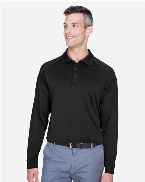 Harriton Men's Advantage Long Sleeve Tactical Polo thumbnail 2