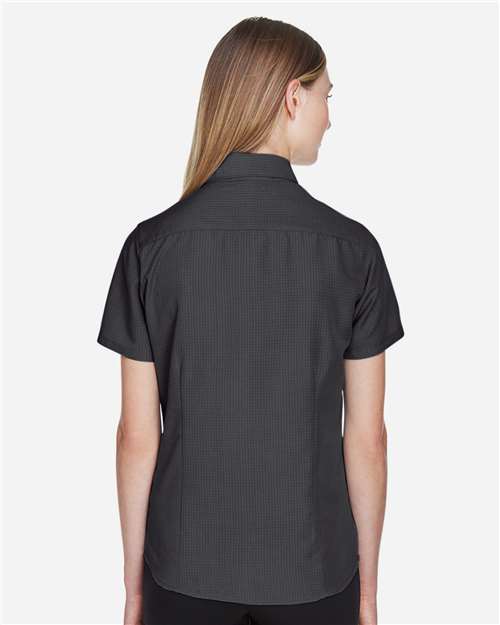 Harriton Women's Barbados Textured Camp Shirt thumbnail 5