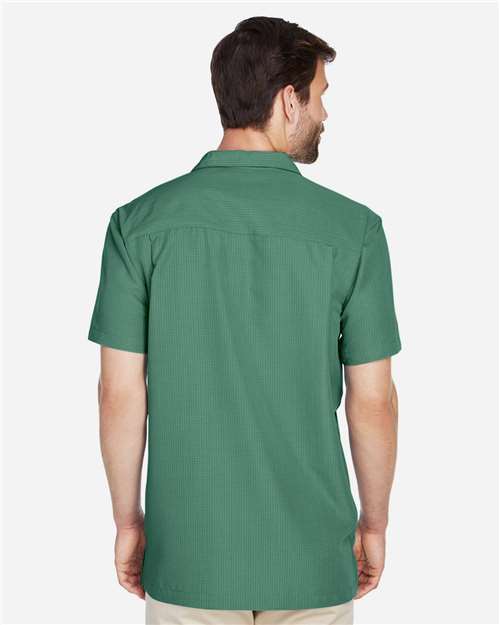Harriton Men's Barbados Textured Camp Shirt thumbnail 5