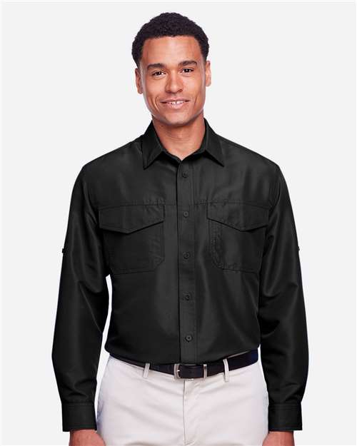 Harriton Men's Key West Performance Staff Shirt thumbnail 2