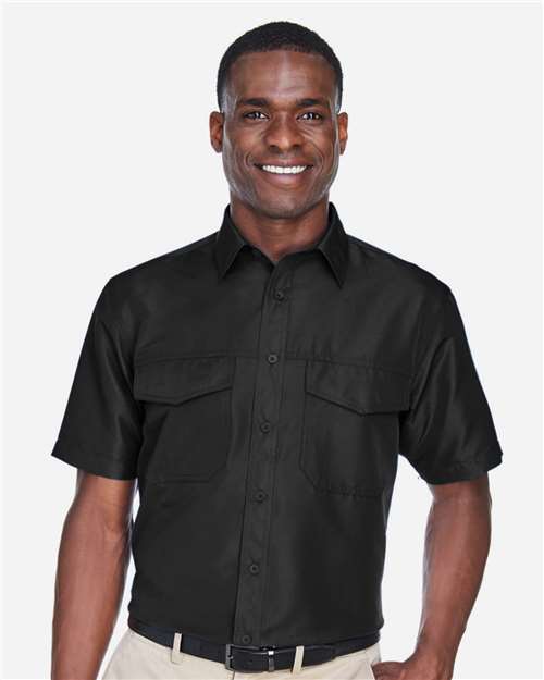 Harriton Men's Key West Short Sleeve Performance Staff Shirt thumbnail 2