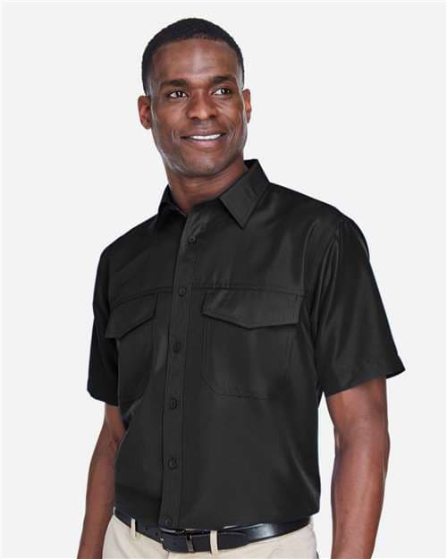 Harriton Men's Key West Short Sleeve Performance Staff Shirt thumbnail 5