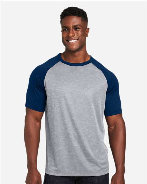 Team 365 Unisex Zone Colorblock Raglan T-Shirt thumbnail 2