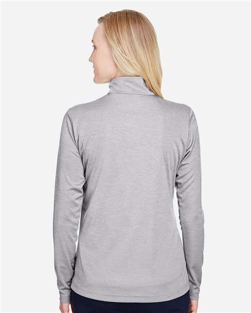 Team 365 Women's Zone Sonic Heather Performance Quarter-Zip Pullover thumbnail 5