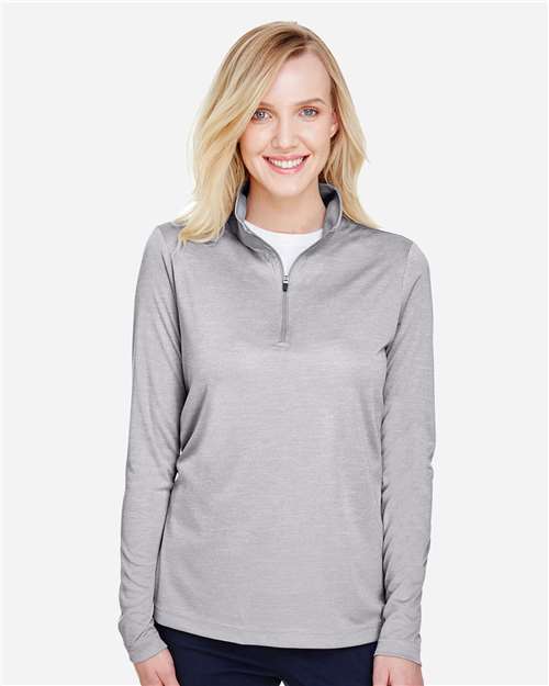 Team 365 Women's Zone Sonic Heather Performance Quarter-Zip Pullover thumbnail 2