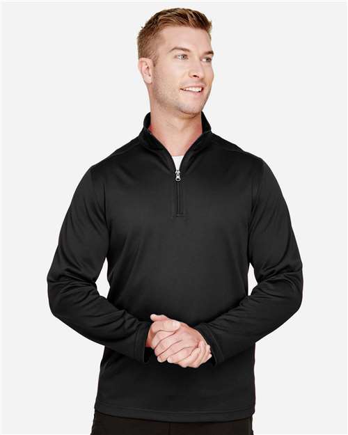 Harriton Men's Advantage Snag Protection Plus Quarter-Zip Pullover thumbnail 2