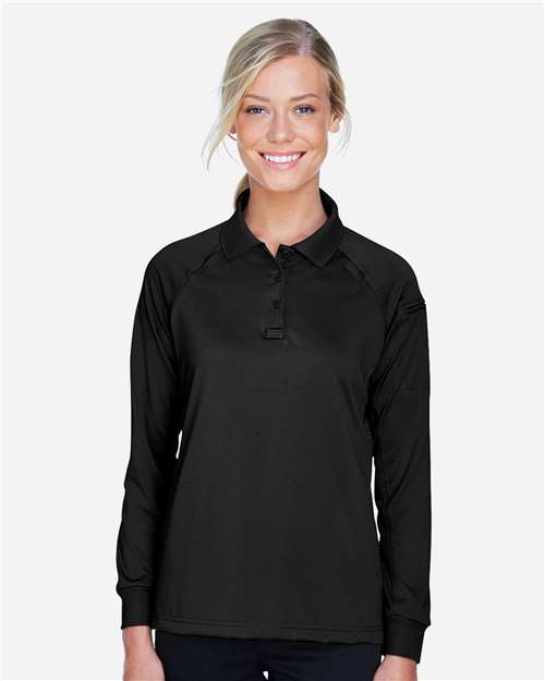 Harriton Women's Advantage Long Sleeve Tactical Polo thumbnail 2