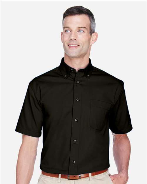 Harriton Men's Easy Blend™ Twill Dress Shirt with Stain-Release thumbnail 2