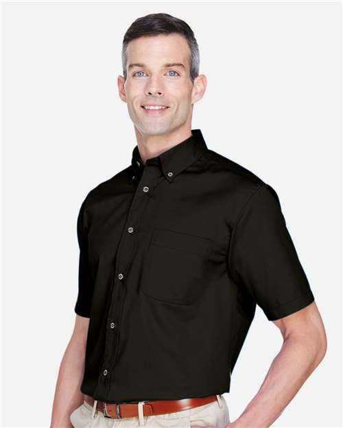 Harriton Men's Easy Blend™ Twill Dress Shirt with Stain-Release thumbnail 6