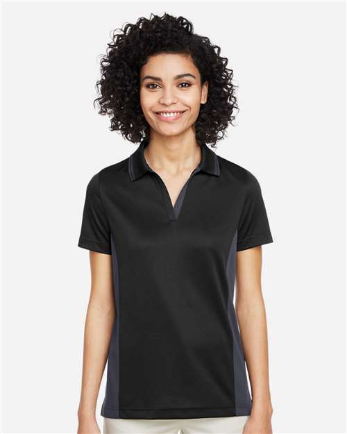 Harriton Women's Flash Snag Protection Plus IL Colorblock Polo thumbnail 2