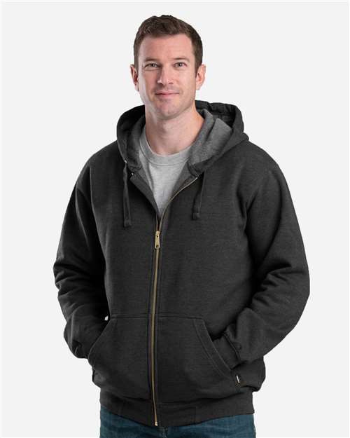 Berne Apparel Men's Heritage Full-Zip Hooded Sweatshirt thumbnail 2