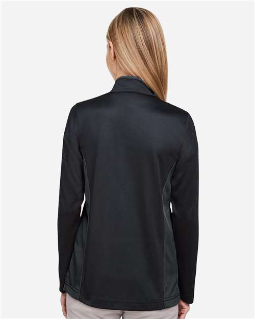 Harriton Women's Flash Snag Protection Plus IL Colorblock Quarter-Zip Pullover thumbnail 5