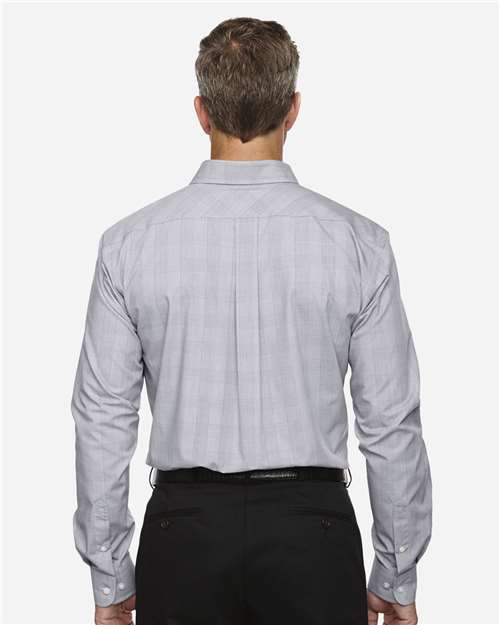 Devon & Jones Men's Crown Collection® Glen Plaid Woven Dress Shirt thumbnail 5