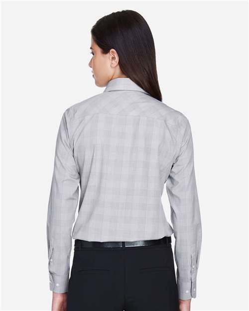 Devon & Jones Women's Crown Collection® Glen Plaid Woven Dress Shirt thumbnail 5
