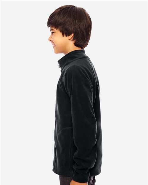 Team 365 Youth Campus Microfleece Jacket thumbnail 6