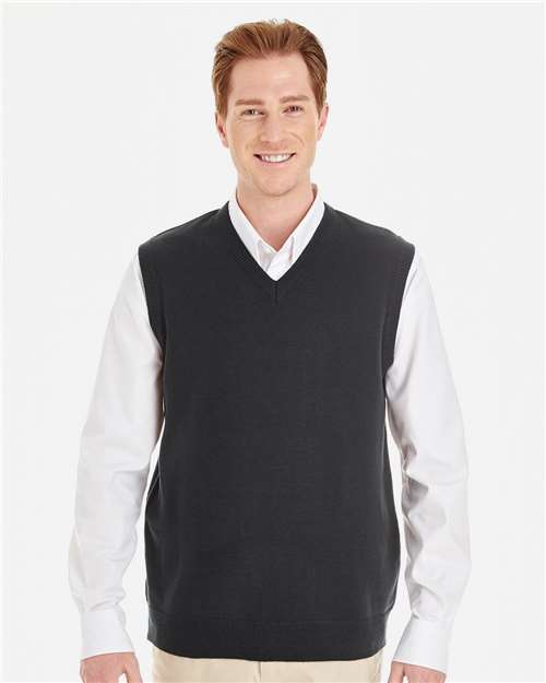 Harriton Men's Pilbloc™ V-Neck Sweater Vest thumbnail 2
