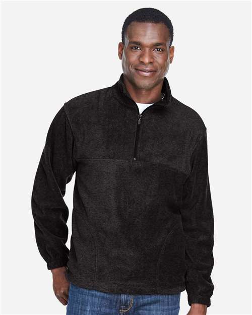 Harriton Men's Fleece Quarter-Zip Pullover thumbnail 2