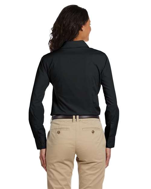 Harriton Women's Essential Poplin thumbnail 3